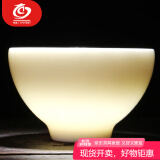 MULTIPOTENT主人杯中国白陶瓷羊脂玉茶具茶杯品茗杯禅定杯 精美礼盒套装