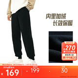 安踏KT加绒针织运动裤男冬季新款篮球卫裤潮流百搭休闲长裤男裤子