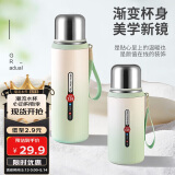 贝瑟斯小钢炮保温杯家居馆男女生不锈钢泡茶带盖茶水分离杯子绿色550ml