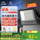 FSL佛山照明led投光灯户外射灯室外照明灯庭院灯探照灯100W天耀IP65