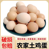芮瑞 农家散养新鲜现捡鸡蛋笨鸡蛋谷物柴鸡蛋初生蛋 单枚40±5g 12枚