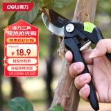 得力修枝剪刀树枝剪 果树剪花枝剪盆栽花卉园林园艺剪刀修枝神器8英寸