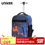 uniker拉杆书包女初高中小学生男大容量双肩背包可登机旅游行李箱包送礼 12161A重生