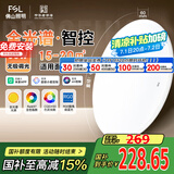 FSL佛山照明卧室LED吸顶灯无蓝光护眼高显97全光谱智能蝉翼36W包安装