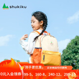 SHUKIKU儿童书包1-3年级小学生书包超轻防泼水透气背包橘子汽水M+码