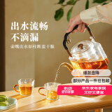 雅集茶具茶壶苏窗蒸煮二用提梁壶耐高温茶壶煮茶器1300ml带4只苏窗杯