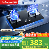 万和（Vanward）国家补贴20% 【小灶君】B6天然气燃气灶具钢化玻璃煤气炉双灶嵌入式5kW家用猛火一级能效B6L60