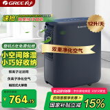 格力（GREE）【轻音小体积 空气净化】除湿机/抽湿机家用卧室客厅除湿器升级负离子净化适用面积24平DH12ENA1A
