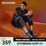 斯凯奇（Skechers）男鞋复古老爹鞋运动鞋户外鞋子厚底增高休闲鞋51241 51241-炭灰色/黑色/CCBK 39