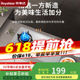 荣事达（Royalstar）燃气灶煤气灶双灶家用猛火天然气台式嵌入式两用灶具 大火力液化气炉具 （液化气）【五环猛火+不锈钢】
