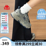 卡帕（Kappa）官方羽翼背靠背老爹鞋女夏季厚底增高休闲运动鞋子女 香草绿 36.5