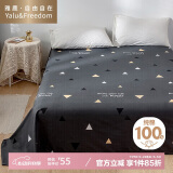 雅鹿·自由自在100%全棉床单单件纯棉被单床罩单人宿舍160*230cm初昕