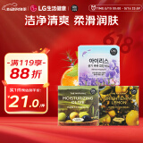 安宝笛LG韩国进口 家庭装香皂90g*3块装 柠檬+鸢尾花+橄榄 肌肤清洁