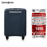 新秀丽（Samsonite）行李箱20英寸大波浪箱登机拉杆箱前开口旅行箱KJ1深蓝密码箱