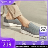 斯凯奇（Skechers）男鞋夏季懒人一脚蹬健步鞋软底缓震网面透气户外休闲运动鞋54626