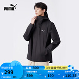 彪马（PUMA）男子修身山系户外机能风运动拉链连帽梭织夹克外套848287 黑色-01 M (175/96A)