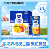 蒙牛  纯甄风味酸牛奶营养早餐风味酸奶礼盒装 【芒芒西柚】200g*10盒