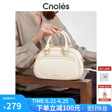 蔻一（Cnoles）河马包包女士2025最新款百搭保龄球斜挎小包大容量手提双肩背包