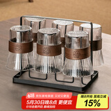 格娜斯中式玻璃杯子家用耐高温茶杯水壶套装喝水杯客厅家庭待客杯具茶具