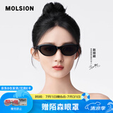MOLSION陌森太阳镜女赵丽颖同款猫眼偏光墨镜驾驶镜高级感配度数MS3077 C10 黑猫 【丽颖同款】 高清偏光 不配度数