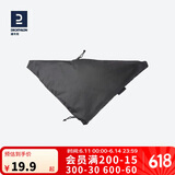 迪卡侬男大容量手机腰包女健身多功能休闲斜挎包经典黑35*35cm 2905446