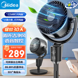美的（Midea）空气循环扇 家用落地扇抑菌净化语音风扇立式遥控转页扇3D摇头大风力电风扇桌面 GAI24PA