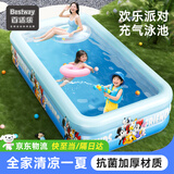 Bestway儿童充气游泳池加厚婴儿家用户外洗澡泡澡池宝宝戏水池 2.1米