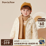 PawinPaw【三防松软小熊】卡通小熊童装秋冬新男女童轻薄羽绒服 Ivory象牙色/39 120 cm 充绒量53.4g