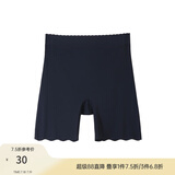 纤莉秀大码女装防走光不卷边安全裤丝滑轻薄无痕裸感打底裤春新款1730 黑色 XL