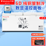 万宝冰柜商用 冷藏冷冻两用冰柜大容量节能冷柜 冷冻柜冷藏柜 双温冰柜 雪糕柜卧式冰柜 保鲜速冻冰箱 728单温铜管【升级除霜省电款】1.45米