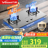 万和（Vanward）国家补贴20% 液化气燃气灶具不锈钢煤气炉双灶嵌入式4.5kW家用猛火一级能效家电以旧换新 B6B338XW