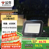 公牛（BULL）LED投光灯户外庭院工厂园林灯露营灯 IP65防水等级50W-6500K白光