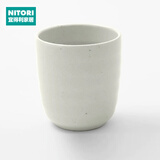 NITORI宜得利家居 简约日式家用办公室茶桌大容量泡茶茶壶 粉引 茶杯