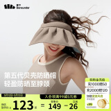 蕉下（beneunder）遮阳帽子防晒帽女防紫外线太阳帽贝壳空顶帽便携TS550灰