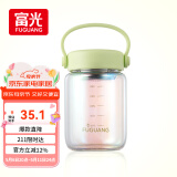 富光嘟嘟玻璃杯 高硼硅玻璃高颜值水杯子 女生便携牛奶咖啡刻度茶杯