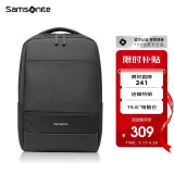 新秀丽（Samsonite）商务通勤双肩包电脑包15.6英寸男士背包书包简约大容量TX6*001