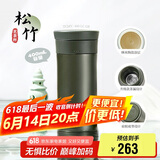 膳魔师（THERMOS）保温杯400ml男女士陶瓷内胆泡茶咖啡保冷水杯父亲节礼物TCMV松竹