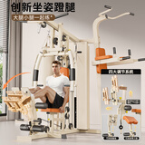 美力德 家用健身器材多功能一体机综合训练器综合健身器力量组合器械 钢轴飞鸟沙袋款+蹬腿【包安装】