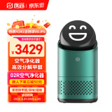 医芯空气净化器除甲醛去异味家用车载便携活性雾离子净化有效常见细菌 空气消毒机空气净化器   大笑脸 02R 绿色