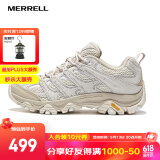 迈乐（Merrell）官方店男女款户外登山徒步鞋减震MOAB 3迈越者轻量防滑耐磨透气 J037522浅米白（女款） 37