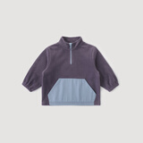 巴厘小猪（BALIPIG）男童卫衣秋冬季加厚保暖婴幼儿衣服女童加绒衫宝宝儿 暮山紫 80 cm
