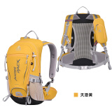 艾王品牌新款户外骑行背包25L悬浮登山包双肩包超轻旅行徒步双肩背包 新天澄黄25L 25升（赠防雨罩+头盔网+手机包）
