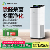思乐智【国家补贴】S400积木空气净化器甲流分解甲醛除烟味家用新房除异味负离子猫毛除雾霾PM2.5 分体式净化器-全能净化套餐 CAPS400