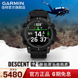 佳明（GARMIN）Descent G2潜水电脑表户外运动腕表血氧心率100米防水游泳支付NFC Descent G2静谧黑