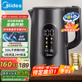 美的（Midea）电热水壶烧水壶316L不锈钢热水壶 1.7升恒温电水壶彩屏触控保温水壶自动断电SHE1750