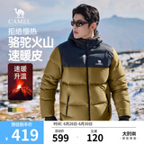 骆驼火山羽绒服1.0男士鸭绒加厚防寒面包服潮款冬季外套M13CR07089
