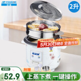 半球（PESKOE）电饭煲  宿舍迷你小容量蒸煮电锅 家用电饭锅带蒸笼 蒸煮米饭煲汤老式电饭锅 2L 【适用1-3人】