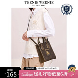 Teenie Weenie手提斜跨包女美拉德包包TW小熊老花琴谱包520礼物托特包