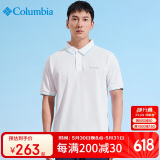 Columbia哥伦比亚Polo衫男春夏款运动速干透气短袖t恤 AE0414 100 XL