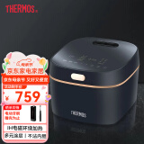 膳魔师（THERMOS） 电饭煲3L多模式触屏防粘涂层内胆家用智能电饭锅EHA-4136E紫灰色